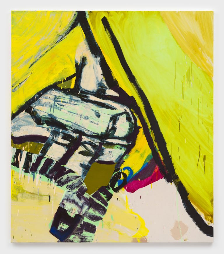 Foldover clasp, 2025, oil on canvas, 80 x 70 inches
