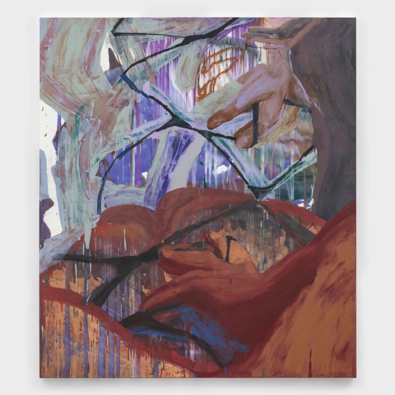 Safety net, 2022, oil on canvas, 80 x 70 inches